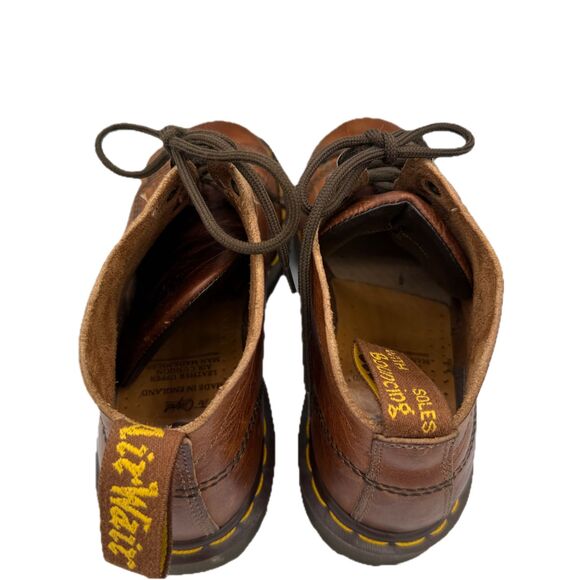 Dr Martens Brown Leather Lace Up Ankle Boots Men Size 6 Made In England 8088 - Picture 5 of 9